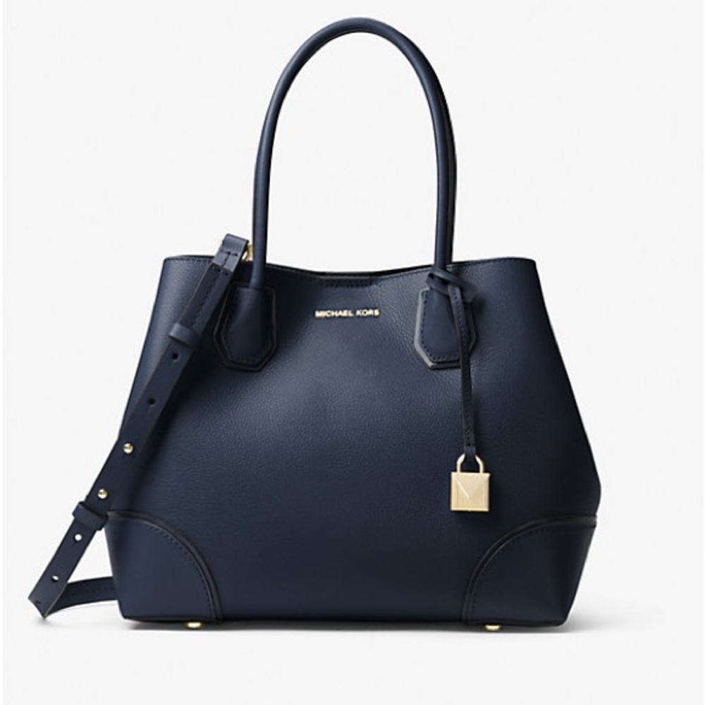 Michael Kors Black Leather Tote Bag